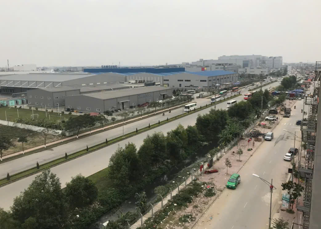 Đối diện Samsung Yên Phong, Bắc Ninh. 100m2 5x20. Đường 16m dùng 2 vỉa hè. - Ảnh 1
